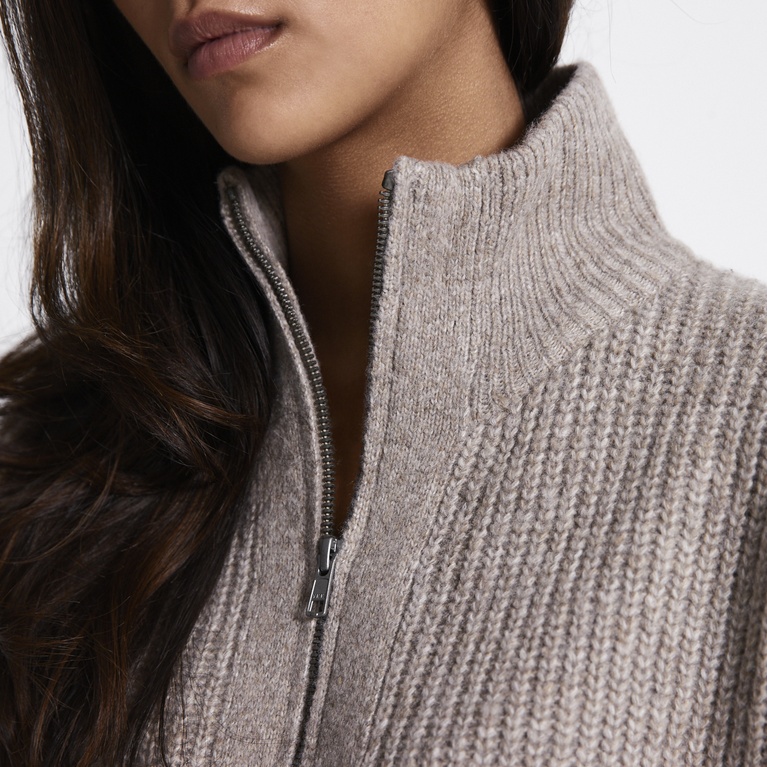 Zip knit cardigan "Zip Cardigan"
